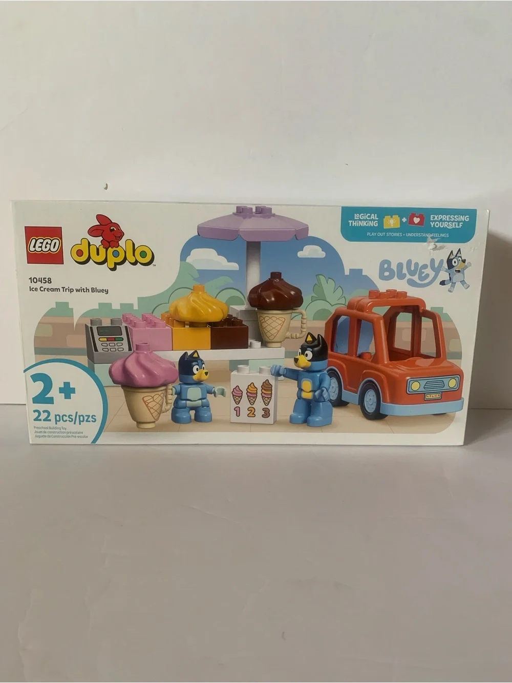 NIB. LEGO Duplo Bluey Ice Cream Trip Playset